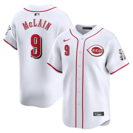 Men's Cincinnati Reds Matt McLain White Home Limited Player Jersey