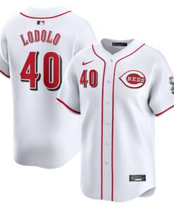 Men's Cincinnati Reds Nick Lodolo White Home Limited Player Jersey
