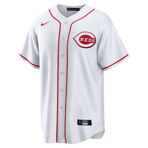 Men's Cincinnati Reds Noelvi Marte White Home Jersey - Image 2