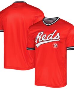 Men's Cincinnati Reds Stitches Red Cooperstown Collection Team Jersey