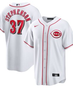Men's Cincinnati Reds Tyler Stephenson White Home Jersey