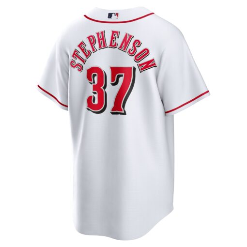 Men's Cincinnati Reds Tyler Stephenson White Home Jersey - Image 3