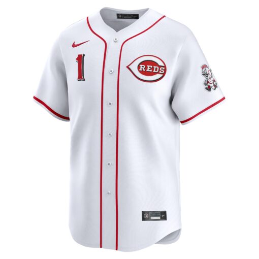 Men's Cincinnati Reds White #1 Dad Home Limited Jersey - Image 2