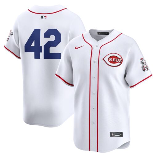 Men's Cincinnati Reds White 2024 Jackie Robinson Day Home Limited Jersey
