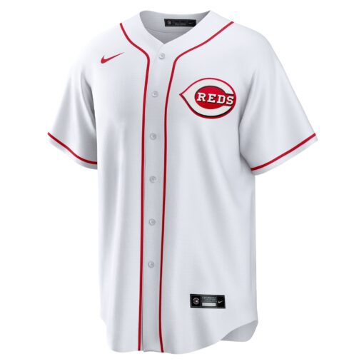 Men's Cincinnati Reds White Home Blank Jersey - Image 2