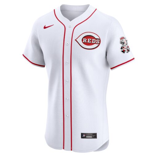 Men's Cincinnati Reds White Home Elite Jersey - Image 2