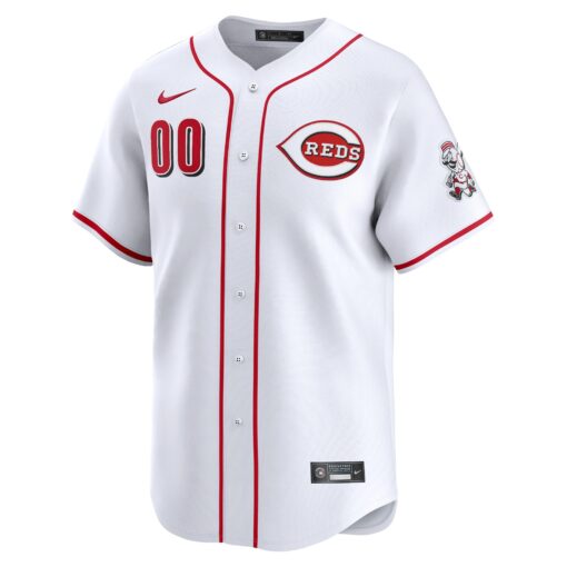 Men's Cincinnati Reds White Home Limited Pick-A-Player Retired Roster Jersey - Image 2