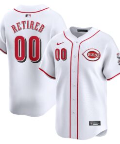 Men's Cincinnati Reds White Home Limited Pick-A-Player Retired Roster Jersey