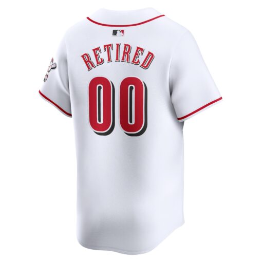 Men's Cincinnati Reds White Home Limited Pick-A-Player Retired Roster Jersey - Image 3
