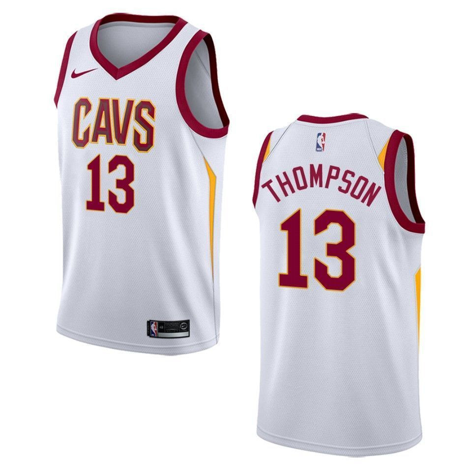 Men's Cleveland Cavaliers 13 Tristan Thompson Association Swingman Jersey - White - JS650