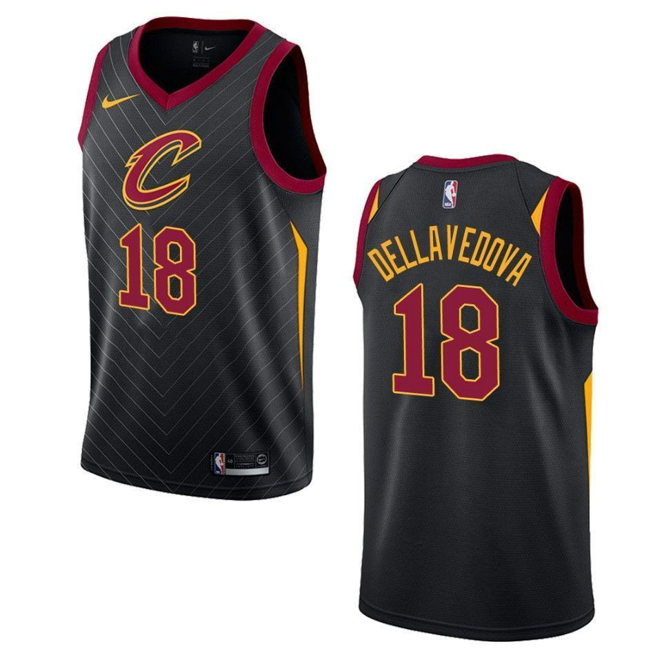 Men's Cleveland Cavaliers 18 Matthew Dellavedova Statement Swingman Jersey - Black - JS171