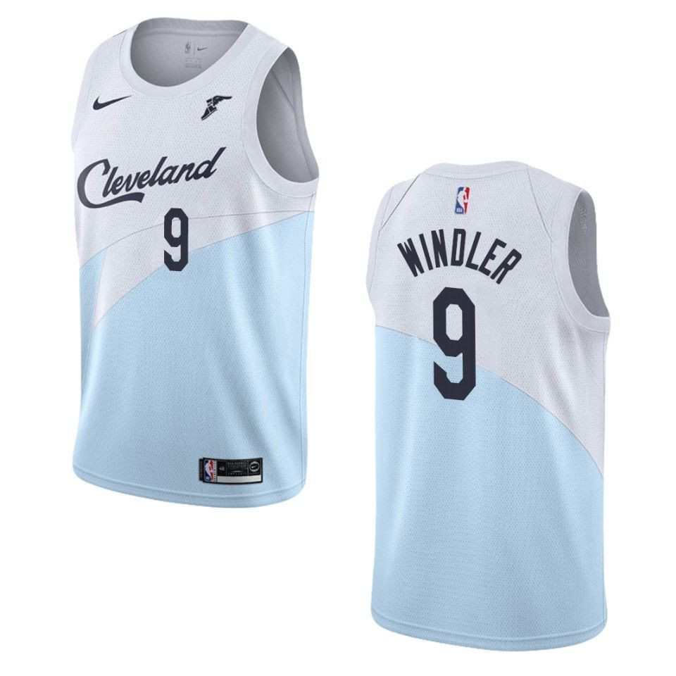 Men's Cleveland Cavaliers 9 Dylan Windler Earned Swingman Jersey - Blue - JS946