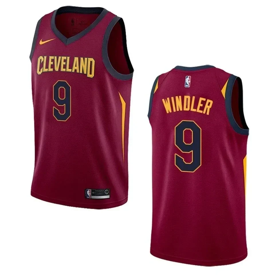 Men's Cleveland Cavaliers 9 Dylan Windler Icon Swingman Jersey - Maroon - JS592