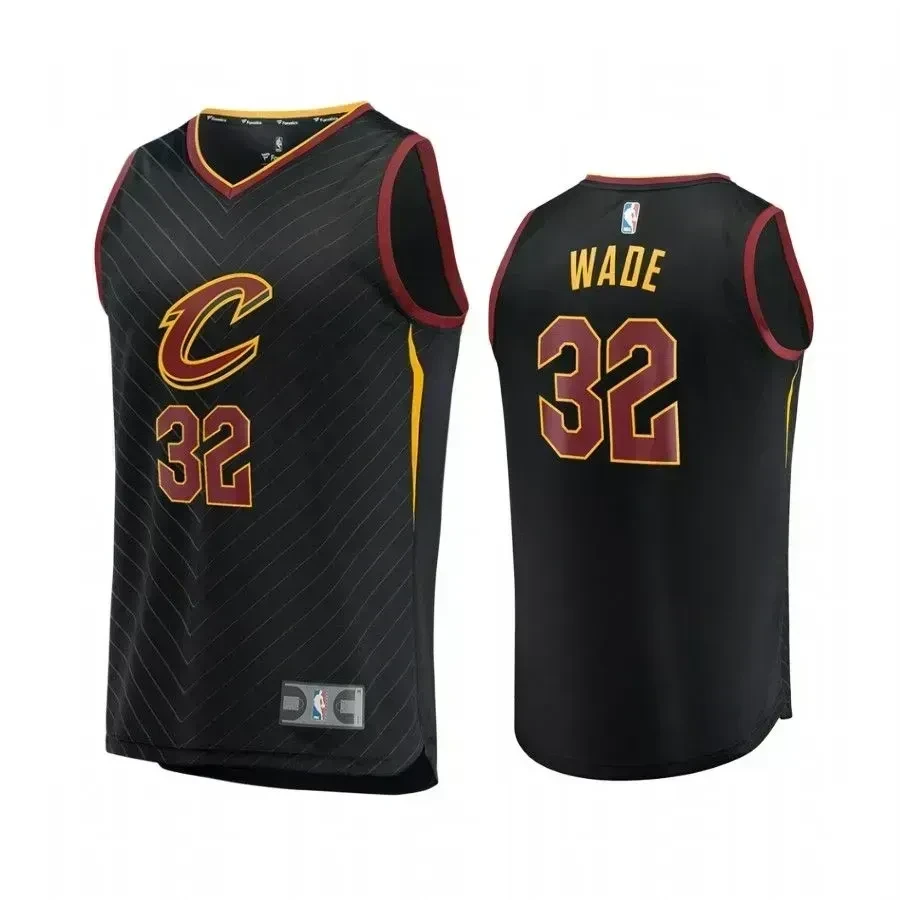 Men's Cleveland Cavaliers Dean Wade Black Jersey - JS186