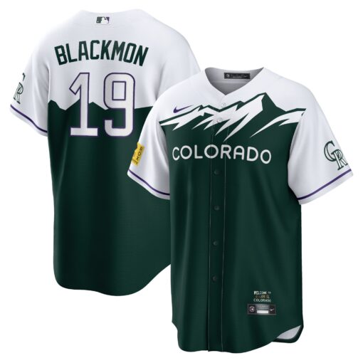 Men's Colorado Rockies Charlie Blackmon Green City Connect Player Jersey