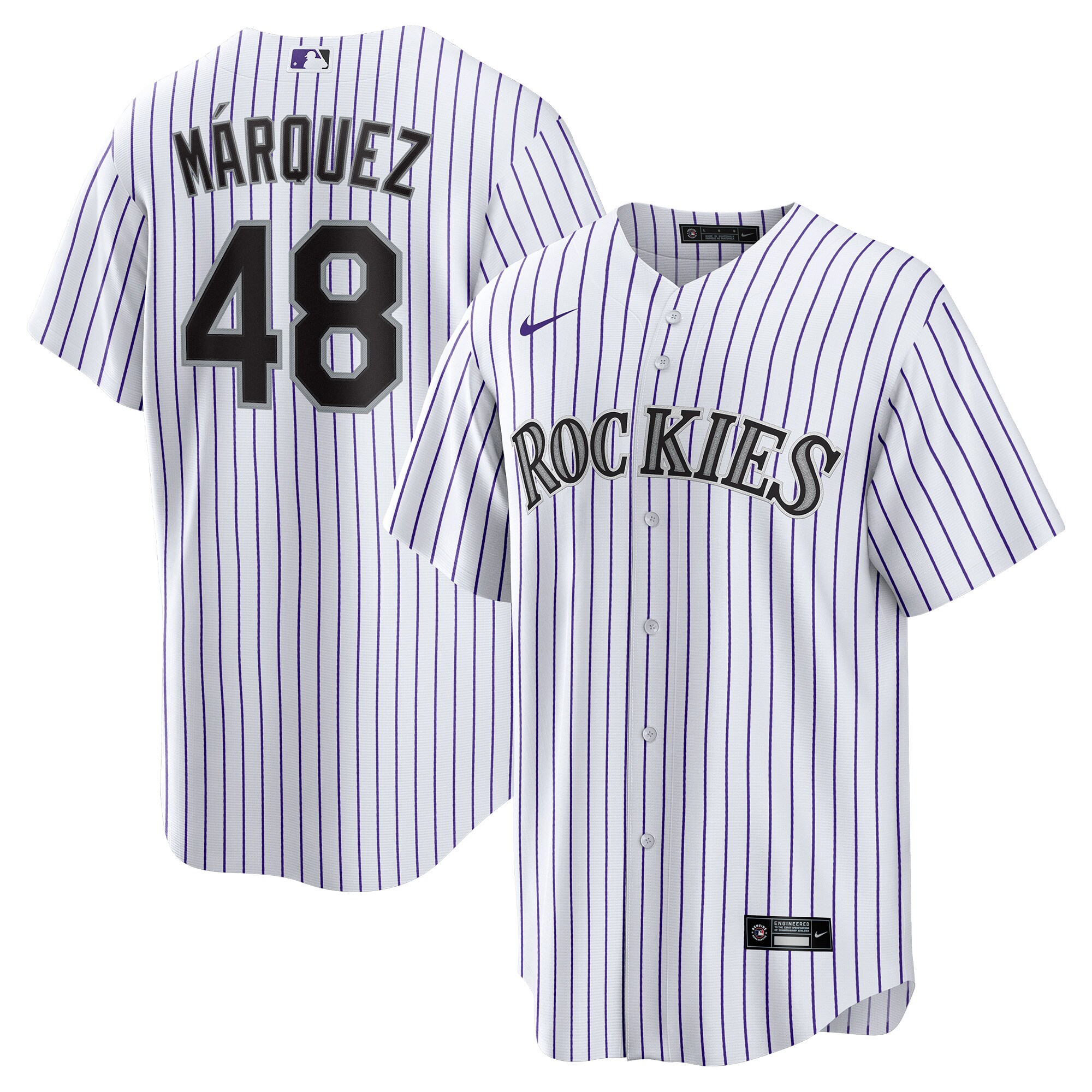 Men's Colorado Rockies GermÃ¡n MÃ¡rquez White Home Player Jersey
