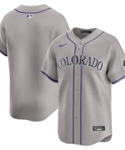 Men's Colorado Rockies Gray Road Limited Jersey