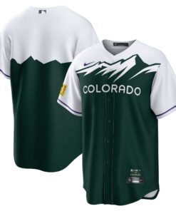 Men's Colorado Rockies Green City Connect Team Jersey