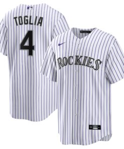 Men's Colorado Rockies Michael Toglia White Home Jersey