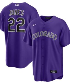 Men's Colorado Rockies Nolan Jones Purple Alternate Jersey