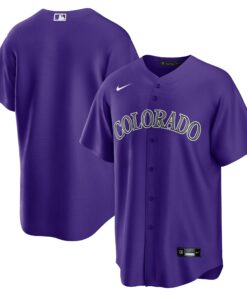 Men's Colorado Rockies Purple Alternate Team Jersey