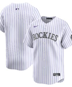 Men's Colorado Rockies White Home Limited Jersey