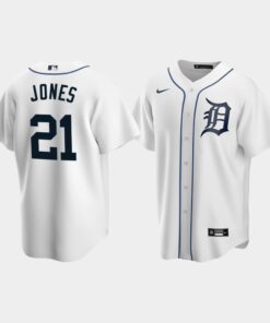 Men's Detroit Tigers 21 JaCoby Jones White Home Jersey Jersey