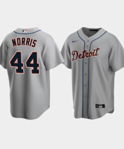 Men's Detroit Tigers 44 Daniel Norris Gray Road Jersey Jersey