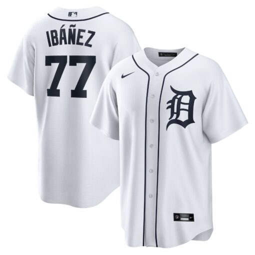 Men's Detroit Tigers Andy IbÃ¡Ã±ez White Home Player Jersey