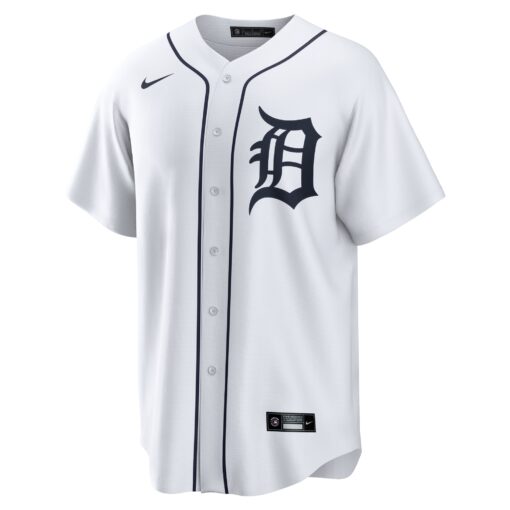 Men's Detroit Tigers Casey Mize White Home Jersey - Image 2