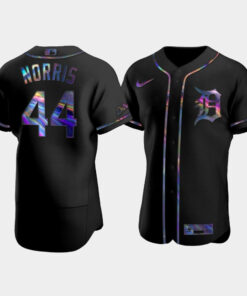 Men's Detroit Tigers Daniel Norris 44 Black Golden Edition Holographic Jersey Jersey