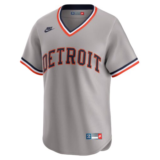 Men's Detroit Tigers Gray Cooperstown Collection Limited Jersey - Image 2