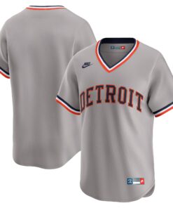 Men's Detroit Tigers Gray Cooperstown Collection Limited Jersey
