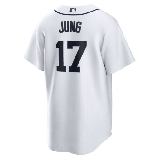Men's Detroit Tigers Jace Jung White Home Jersey - Image 2