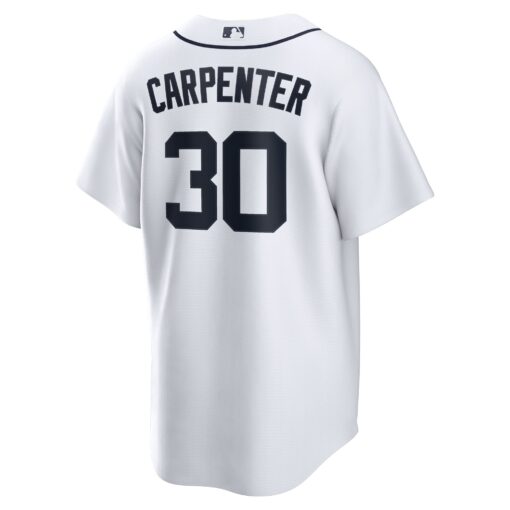 Men's Detroit Tigers Kerry Carpenter White Home Jersey - Image 3