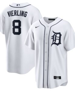 Men's Detroit Tigers Matt Vierling White Home Jersey