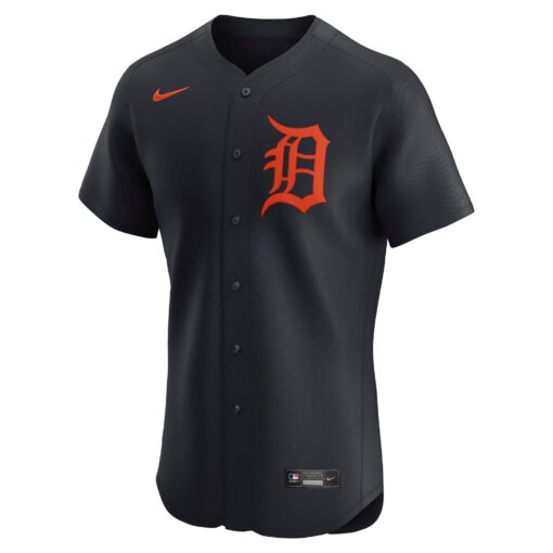 Men's Detroit Tigers Navy Alternate Elite Jersey - Image 2