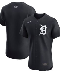 Men's Detroit Tigers Navy Alternate Elite Jersey