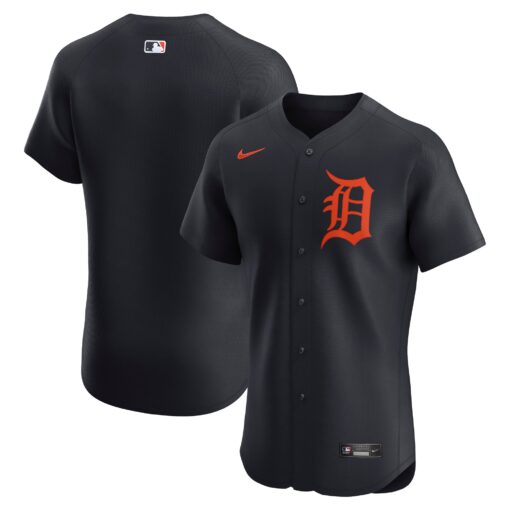 Men's Detroit Tigers Navy Alternate Elite Jersey