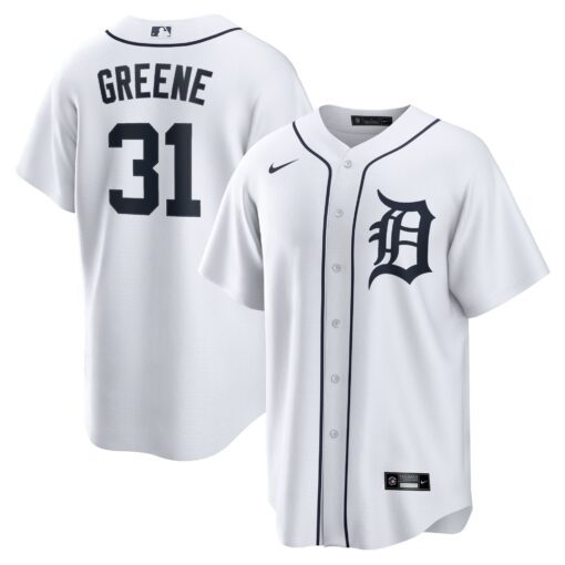 Men's Detroit Tigers Riley Greene White Player Jersey