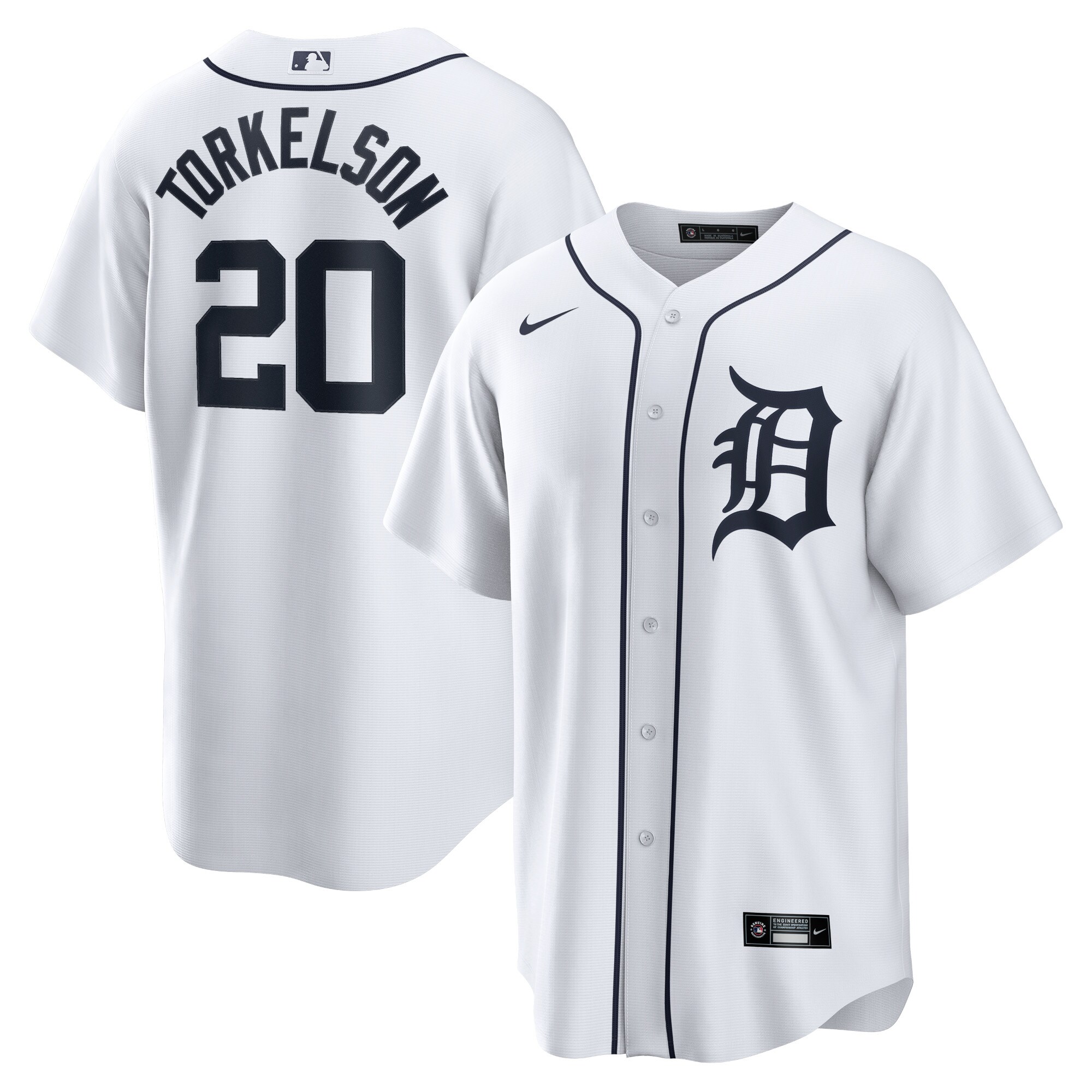 Men's Detroit Tigers Spencer Torkelson White Home Jersey