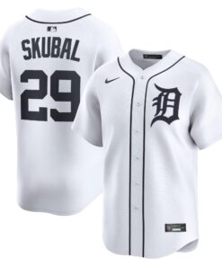 Men's Detroit Tigers Tarik Skubal White Home Limited Player Jersey