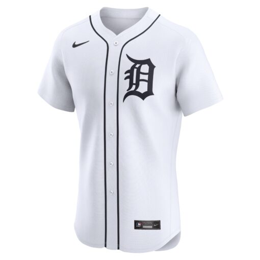 Men's Detroit Tigers White Home Elite Jersey - Image 2