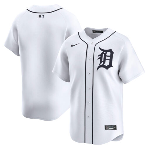Men's Detroit Tigers White Home Limited Jersey