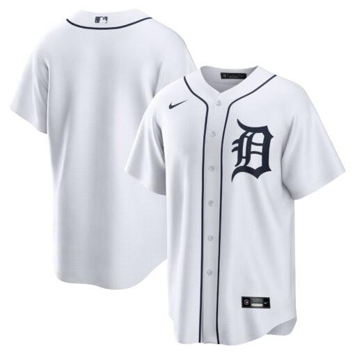 Men's Detroit Tigers White Home Team Jersey