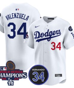 Men's Dodgers 2024 World Series Champions Patch Vapor Premier Limited Jersey V2
