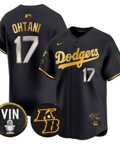 Men's Dodgers Vin Patch & Kobe Bryant Signature Vapor Premier Limited Jersey