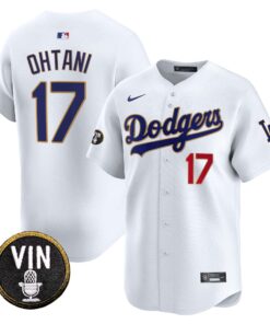 Men's Dodgers Vin Scully Patch Gold Trim Vapor Premier Limited Jersey