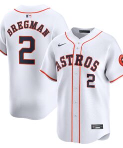 Men's Houston Astros Alex Bregman White Home Limited Player Jersey