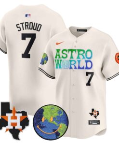 Men's Houston Astros Cactus Jack Astro World Vapor Premier Limited Jersey